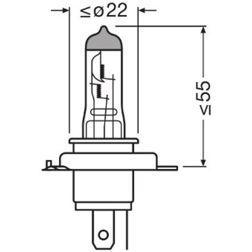 OSRAM ŽÁROVKA H4 12V 60/55W P43T COOL BLUE INTENSE NEXTGEN