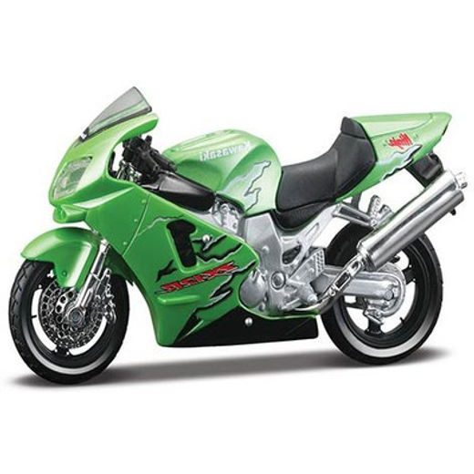 MAISTO KAWASAKI ZX-12R NINJA GREEN/RED 1:18