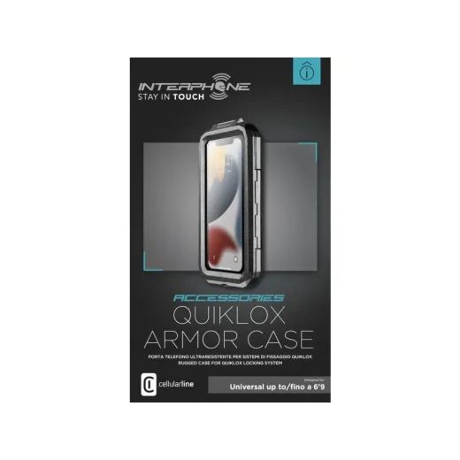 INTERPHONE UNIVERZÁLNÍ VODĚODOLNÉ POUZDRO QUIKLOX ARMOR, MAX. 6,9"