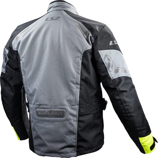 LS2 HELMETS LS2 PHASE MAN JACKET GREY BLACK YELLOW