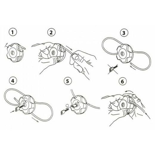 SAFEMAN ZÁMEK UNI NAVÍJECÍ LANKO 75CM