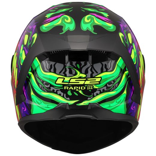 LS2 HELMETS LS2 FF820 RAPID III LYCANT PURPLE GREEN