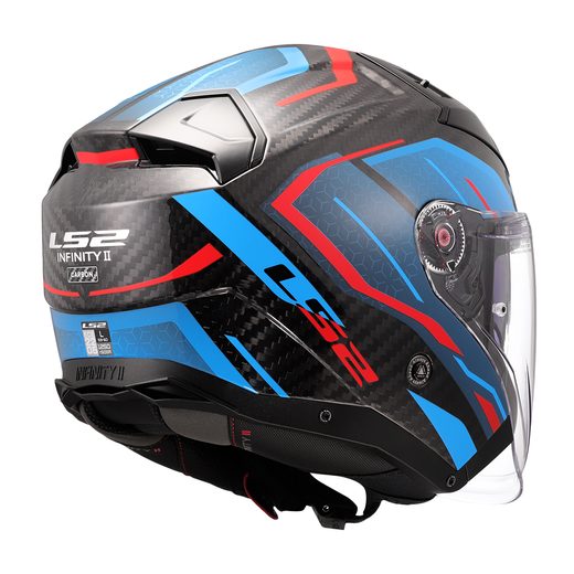 LS2 HELMETS LS2 OF603 INFINITY II C URUS BLUE RED-06