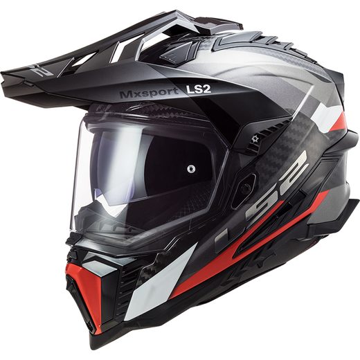 LS2 HELMETS LS2 MX701 C EXPLORER FRONTIER G.TITANIUM RED-06