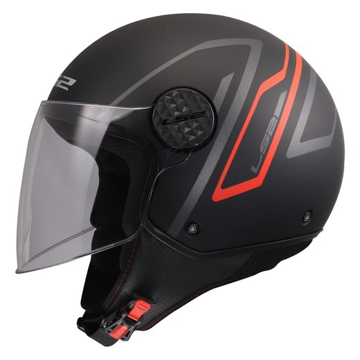 LS2 HELMETS LS2 OF558 SPHERE LUX II MINIM BLACK RED-06