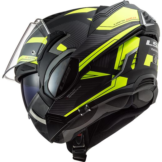 LS2 HELMETS LS2 FF900 VALIANT II REVO MATT BLACK H-V YELLOW