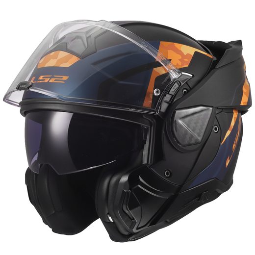 LS2 HELMETS LS2 FF910 ADVANT II GLIDE BLACK ORANGE