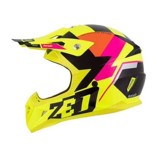 ZED PŘILBA X1.9 TENDO YELLOW FLUO/PINK/ORANGE/BLACK