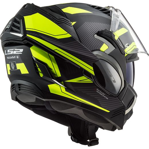 LS2 HELMETS LS2 FF900 VALIANT II REVO MATT BLACK H-V YELLOW
