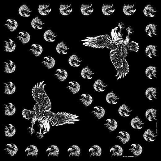 BIKERSMODE ŠÁTEK BAVLNA OREL BLACK