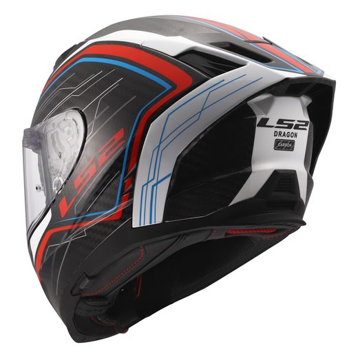 LS2 HELMETS LS2 FF807 DRAGON SUBIC WHITE BLUE RED