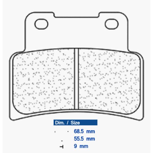 BRZDOVÉ DESTIČKY CL BRAKES 1187 A3+