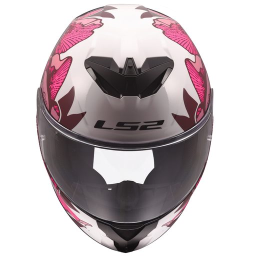 LS2 HELMETS LS2 FF820 RAPID III POPPIES II WHITE PINK