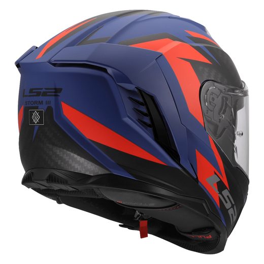 LS2 HELMETS LS2 FF818 STORM III DYNAMO BLUE RED