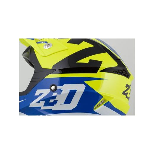 ZED PŘILBA DĚTSKÁ X1.9D TARGA BLUE/YELLOW FLUO/BLACK/WHITE