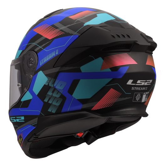 LS2 HELMETS LS2 FF808 STREAM II MIKA BLACK BLUE-06
