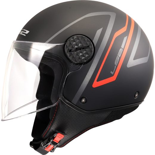 LS2 HELMETS LS2 OF558 SPHERE LUX II MINIM BLACK RED-06