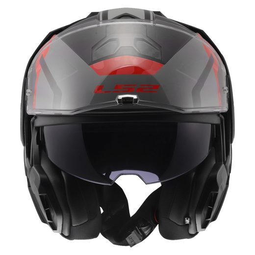 LS2 HELMETS LS2 FF910 ADVANT II GLIDE BLACK GREY RED