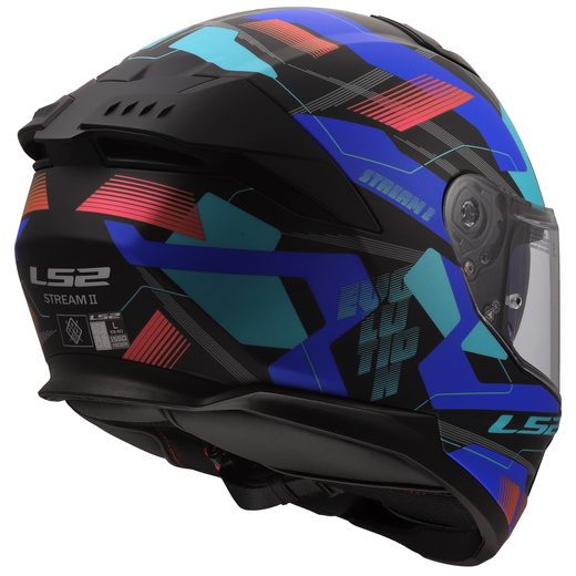 LS2 HELMETS LS2 FF808 STREAM II MIKA BLACK BLUE-06