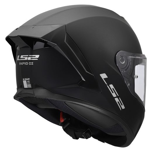 LS2 HELMETS LS2 FF820 RAPID III SOLID MATT BLACK
