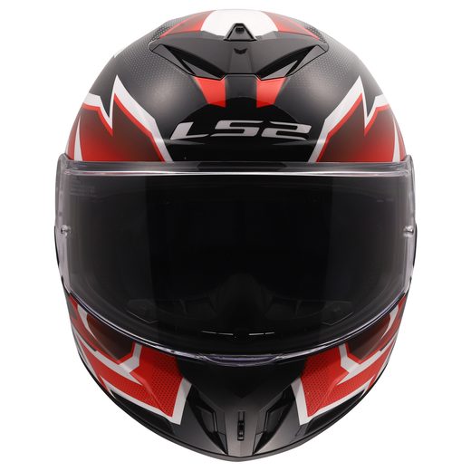 LS2 HELMETS LS2 FF820 RAPID III XTREM WHITE BLACK RED