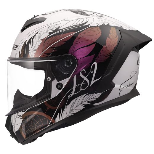 LS2 HELMETS LS2 FF820 RAPID III BOHO WHITE BLACK PINK