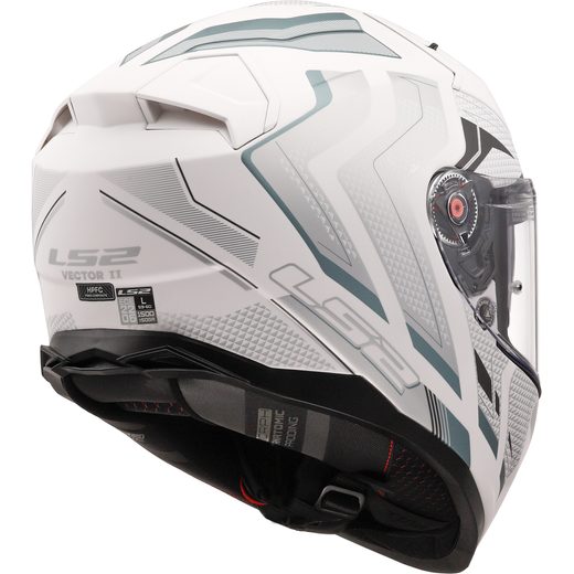 LS2 HELMETS LS2 FF811 VECTOR II ALIZER M.WHITE SILVER-06