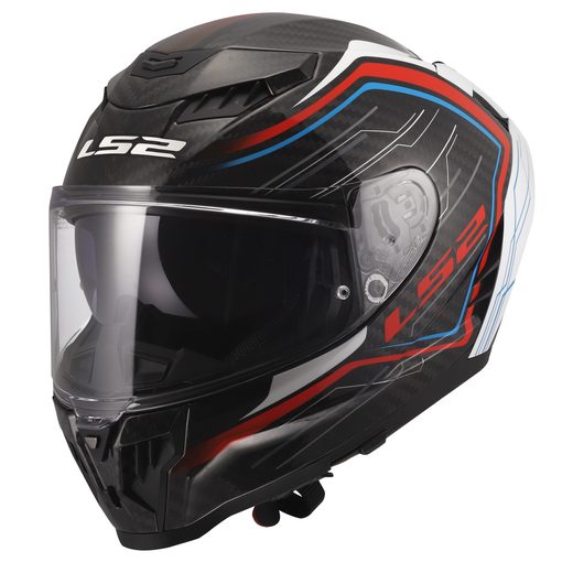 LS2 HELMETS LS2 FF807 DRAGON SUBIC WHITE BLUE RED