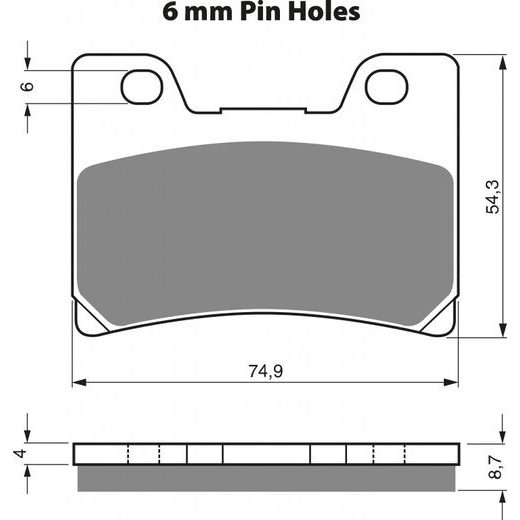 BRZDOVÉ DESTIČKY GOLDFREN 045 S3