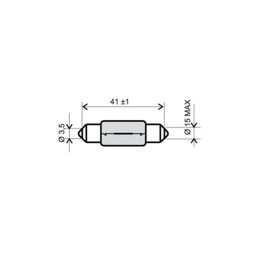 ŽÁROVKA RMS FLOSSER 246510126 6V-15W T 15X42