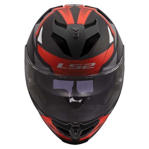LS2 HELMETS LS2 FF818 STORM III KOMAI BLACK RED