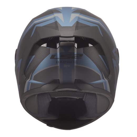 LS2 HELMETS LS2 FF820 RAPID III XTREM BLACK BLUE PETROL