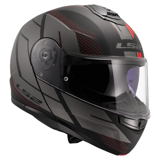 LS2 HELMETS LS2 FF908 STROBE II CODE BLACK GREY-06
