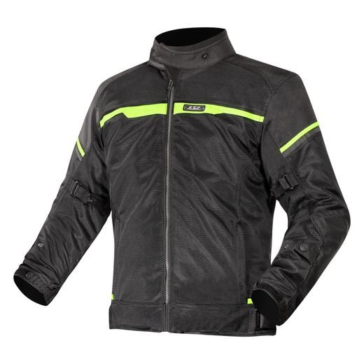 LS2 HELMETS LS2 RIVA MAN JACKET BLACK NEON YELLOW