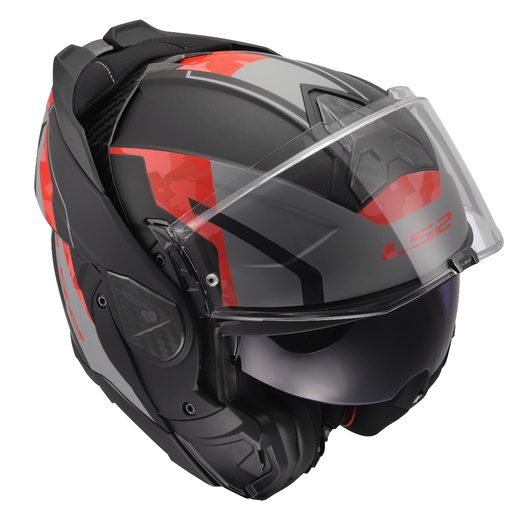LS2 HELMETS LS2 FF910 ADVANT II GLIDE BLACK GREY RED