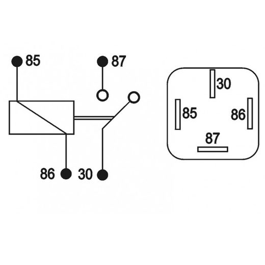 BB RELÉ SPÍNACÍ 12V 70A 4PIN