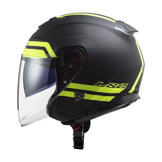 LS2 HELMETS LS2 OF521 INFINITY HYPER M.TITANIUM H-V YELLOW