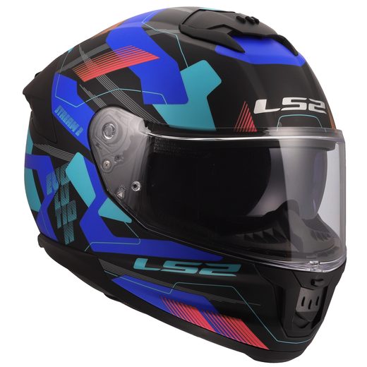 LS2 HELMETS LS2 FF808 STREAM II MIKA BLACK BLUE-06