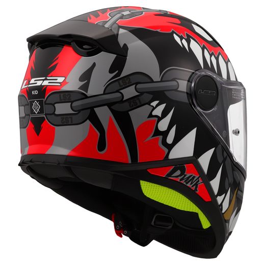 LS2 HELMETS LS2 FF812 KID PUNK GREY RED S