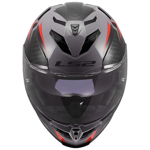 LS2 HELMETS LS2 FF818 STORM III DYNAMO GREY RED