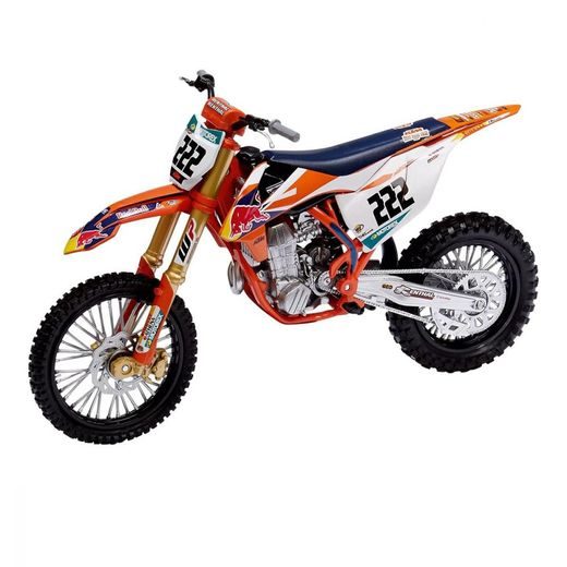 NEWRAY KTM 450 SX-F TONY CAIROLI NO.222 1:10 RED BULL