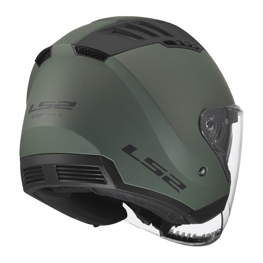 LS2 HELMETS LS2 OF600 COPTER II SOLID MILITARY GREEN-06