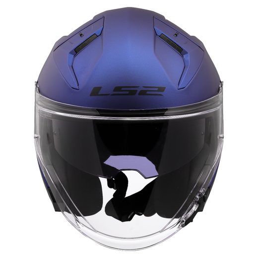 LS2 HELMETS LS2 OF603 INFINITY II SOLID NAVY BLUE-06