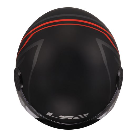 LS2 HELMETS LS2 OF558 SPHERE LUX II MINIM BLACK RED-06