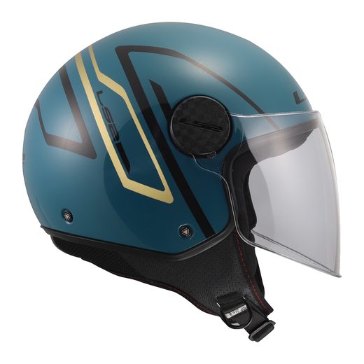 LS2 HELMETS LS2 OF558 SPHERE LUX II MINIM BLUE TEAL-06