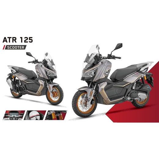 QJ MOTOR ATR 125 EURO 5+ GREY - REZERVACE