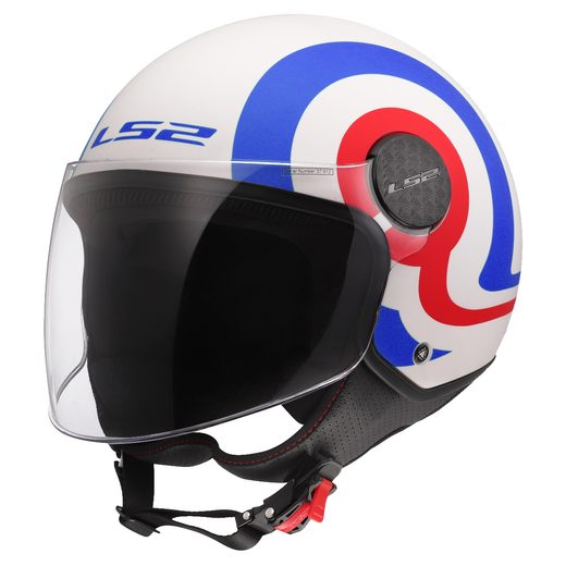 LS2 HELMETS LS2 OF558 SPHERE LUX II URBY WHITE BLUE RED-06