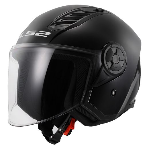 LS2 HELMETS LS2 OF616 AIRFLOW II SOLID GLOSS BLACK-06