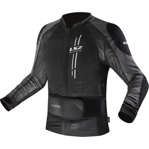 LS2 HELMETS LS2 X-ARMOR MAN JACKET BLACK SILVER