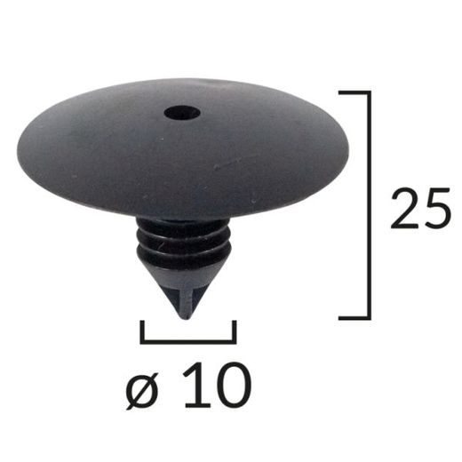 ROMIX PLASTOVÝ NÝT / PŘÍCHYTKA ČALOUNĚNÍ A18000 1KS